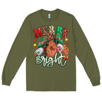Army Green merry and bright black man sneakers Long Sleeve Tee - RanaPortraitStore