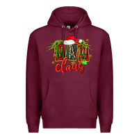 Burgundy christmas maw claus Premium Hoodie - FaDigitalArtStudio