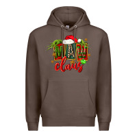 Coffee christmas maw claus Premium Hoodie - FaDigitalArtStudio