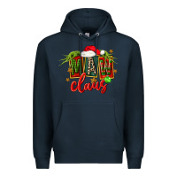 Navy christmas maw claus Premium Hoodie - FaDigitalArtStudio