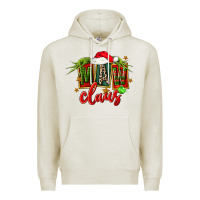 Oatmeal Heather christmas maw claus Premium Hoodie - FaDigitalArtStudio