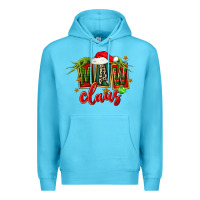 Ocean Blue christmas maw claus Premium Hoodie - FaDigitalArtStudio