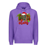 Purple christmas maw claus Premium Hoodie - FaDigitalArtStudio