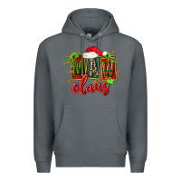 Rock christmas maw claus Premium Hoodie - FaDigitalArtStudio