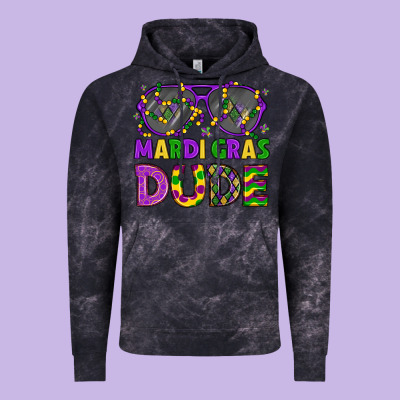Mardi Gras Celebration Design Vintage Hoodie Designed By Lillyallendesigns