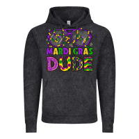 Vintage Black mardi gras celebration design Vintage Hoodie - LillyAllenDesigns