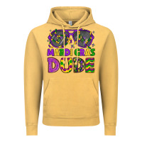 Vintage Mustard mardi gras celebration design Vintage Hoodie - LillyAllenDesigns