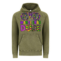 Vintage Olive mardi gras celebration design Vintage Hoodie - LillyAllenDesigns
