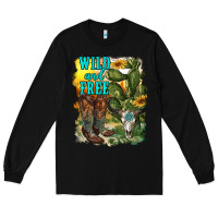 Black wild and free cowgirl boots Long Sleeve Tee - RanaPortraitStore