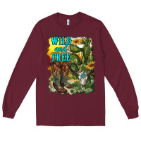 Burgundy wild and free cowgirl boots Long Sleeve Tee - RanaPortraitStore