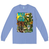 Colony Blue wild and free cowgirl boots Long Sleeve Tee - RanaPortraitStore
