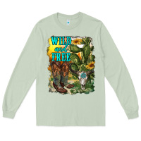 Matcha wild and free cowgirl boots Long Sleeve Tee - RanaPortraitStore