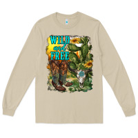 Mushroom wild and free cowgirl boots Long Sleeve Tee - RanaPortraitStore