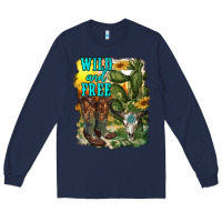Navy wild and free cowgirl boots Long Sleeve Tee - RanaPortraitStore
