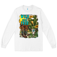 White wild and free cowgirl boots Long Sleeve Tee - RanaPortraitStore