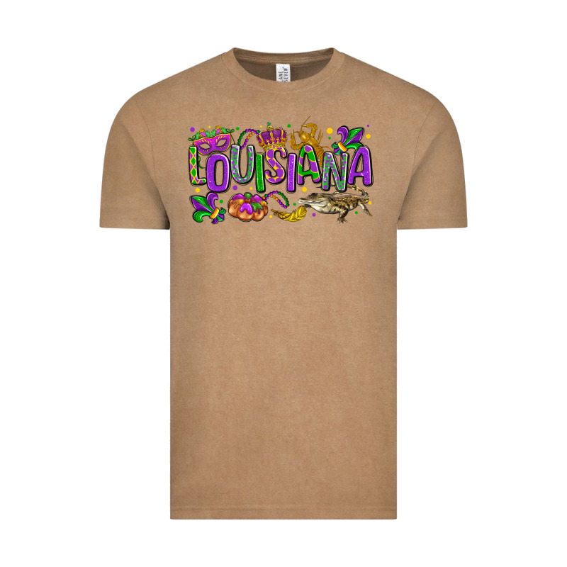 Louisiana Mardi Gras Vintage Tee by LillyAllenDesigns | Teevron