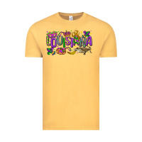 Vintage Mustard louisiana mardi gras Vintage Tee - LillyAllenDesigns