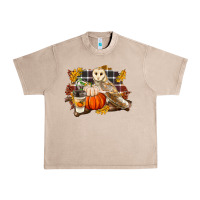 French Oak Fall Barn Owl Urban Heavy Tee - LillyAllenDesigns