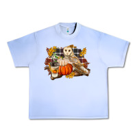 Grape Ice Fall Barn Owl Urban Heavy Tee - LillyAllenDesigns