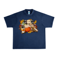 Navy Fall Barn Owl Urban Heavy Tee - LillyAllenDesigns