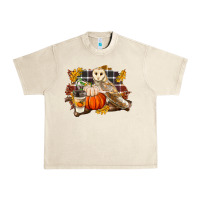 Sandshell Fall Barn Owl Urban Heavy Tee - LillyAllenDesigns