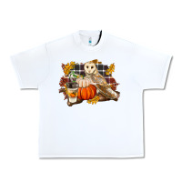 White Fall Barn Owl Urban Heavy Tee - LillyAllenDesigns