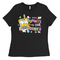Black every bunny's favorite bus driver malia Ladies Tee - MaliasSmallBusiness