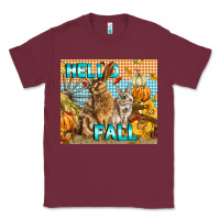 Burgundy Hello Fall Classic Tee - LillyAllenDesigns