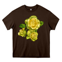 Chocolate Brown st. patrick rose Heavy Core Tee - LillyAllenDesigns
