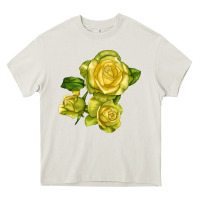 Cream st. patrick rose Heavy Core Tee - LillyAllenDesigns