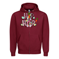Burgundy Hip hop Easter Zipper Hoodie - CowGirlArtShop