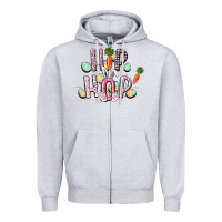 Heather Grey Hip hop Easter Zipper Hoodie - CowGirlArtShop