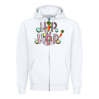 White Hip hop Easter Zipper Hoodie - CowGirlArtShop