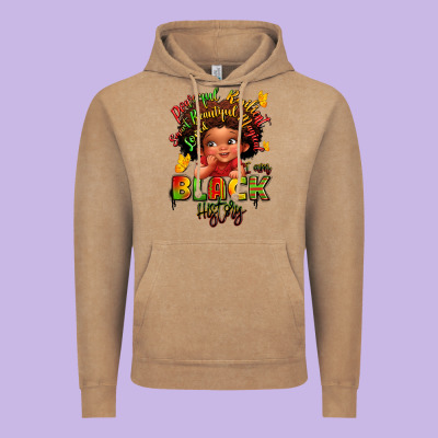 Empowering Black Heritage Vintage Hoodie Designed By Lillyallendesigns