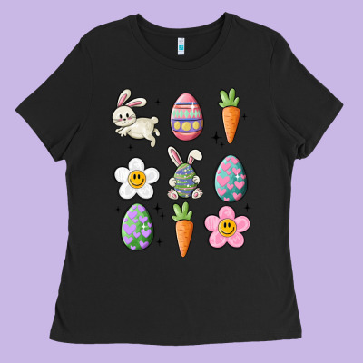 Easter Doodles Ladies Tee Designed By Maliassmallbusiness