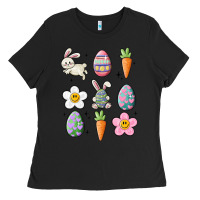 Black easter doodles Ladies Tee - MaliasSmallBusiness