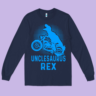 Unclesaurus Rex Long Sleeve Tee Designed By Bettercallsaul