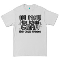 Dove Grey in may we wear gray brain cancer awareness Premium Tee - MaliasSmallBusiness