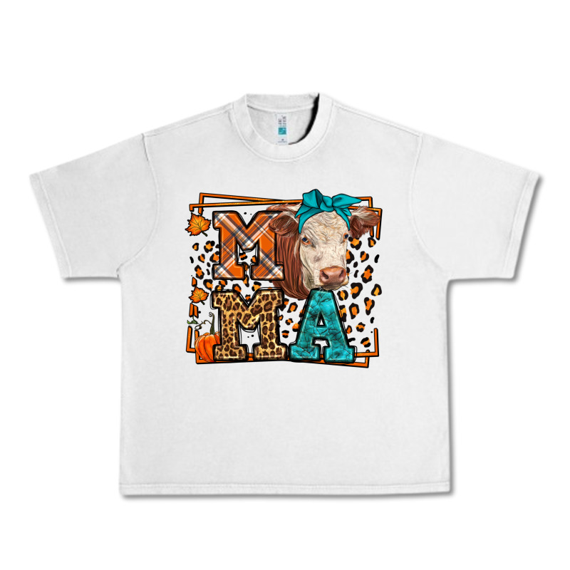 Western Fall Cow Mama Urban Heavy Tee by LillyAllenDesigns | Teevron