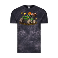 Cloud Black monster truck sports Vintage Tee - LillyAllenDesigns
