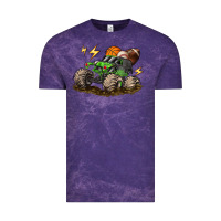 Cloud Purple monster truck sports Vintage Tee - LillyAllenDesigns