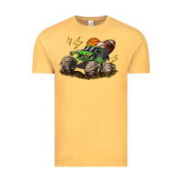 Vintage Mustard monster truck sports Vintage Tee - LillyAllenDesigns