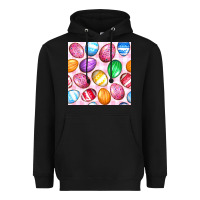 Black Easter Eggs Seamless Pattern Heavyweight Hoodie - BundleAndBundleShop