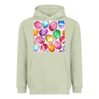 Matcha Easter Eggs Seamless Pattern Heavyweight Hoodie - BundleAndBundleShop