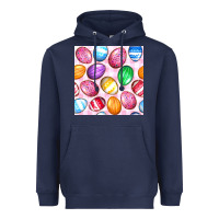 Navy Easter Eggs Seamless Pattern Heavyweight Hoodie - BundleAndBundleShop