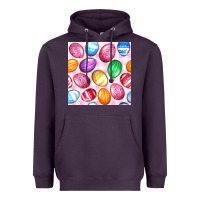 Plum Easter Eggs Seamless Pattern Heavyweight Hoodie - BundleAndBundleShop