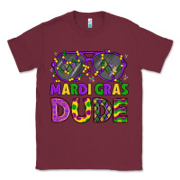 Burgundy mardi gras celebration design Classic Tee - LillyAllenDesigns