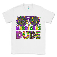 White mardi gras celebration design Classic Tee - LillyAllenDesigns