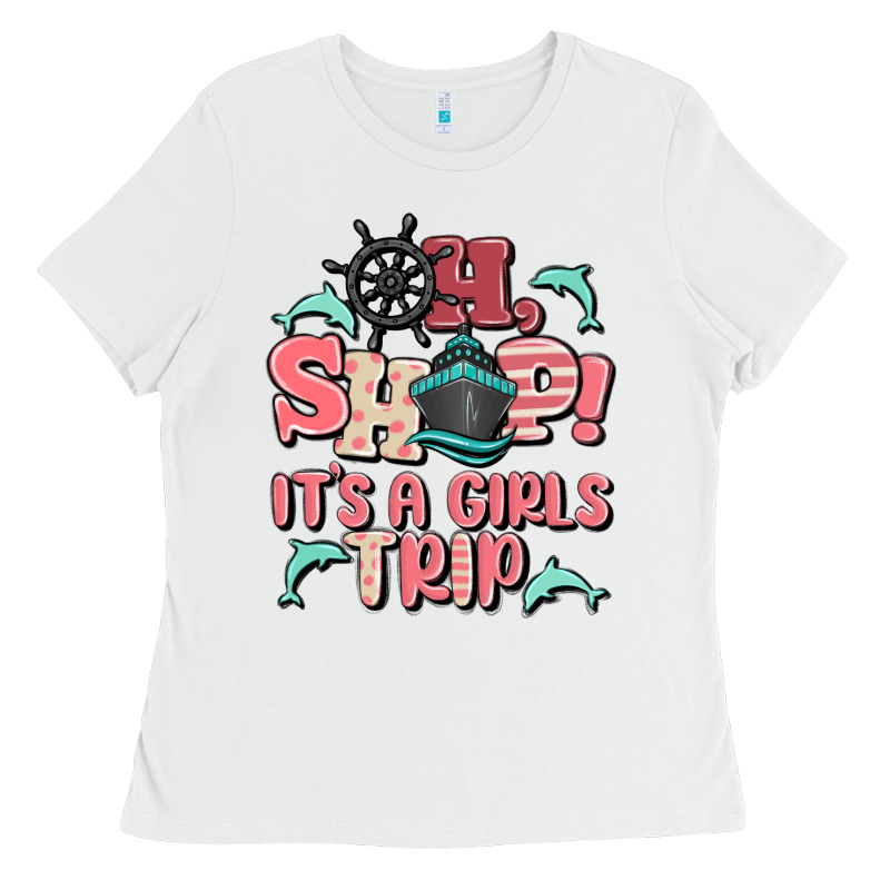 Oh Ship It's A Girls Trip Ladies Tee by MaliasSmallBusiness | Teevron