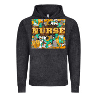 Vintage Black Green And Yellow Nurse Vintage Hoodie - LillyAllenDesigns